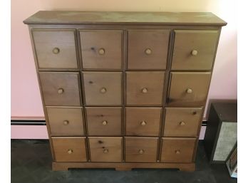 16 Drawer Cubby Style Chest