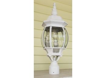 Refurbished Pole Lantern Outdoor Light  - Takes 3 Light Bulbs