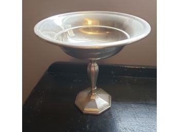 Antique Pewter Compote