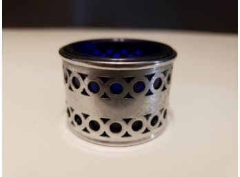 Vintage Cobalt Blue Salt Cellar