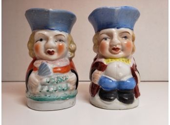 3 Antique Toby Mugs