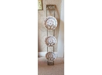 3 Tier Plate Wall Hanger ~  5  W X 42 H