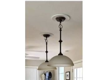 Two Hanging Lights - Can Be Used Over A Kitchen Island.