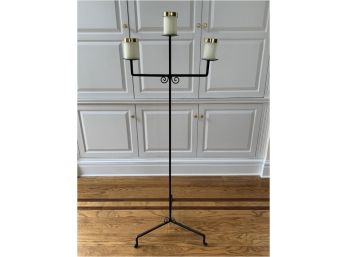 Rod Iron 3 Tier Candle Holder