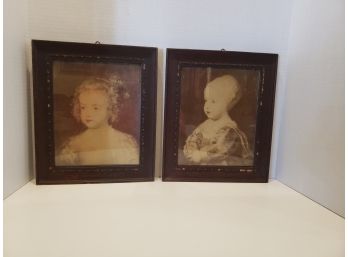 2 Pictures Of Victorian Little Girls