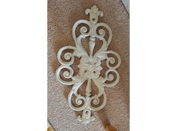 CAST IRON FILLAGREE DESIGN PAINTED WHITE