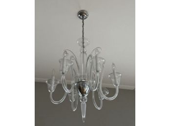 Beautiful Elegant All Glass Chandelier