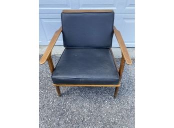 Vintage Mid Century Modern  Wood Armchair