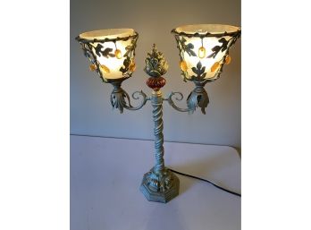 Two Arm Torchiere Table Lamp