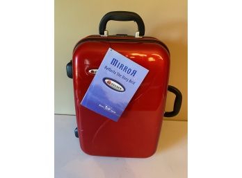 Delsey Red Suitcase