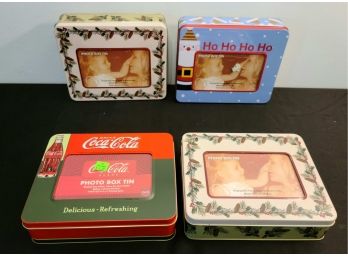 Lot Of 4 New Photo Tins