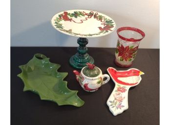 Mixed Lot, Includes Candles, Serving Pieces