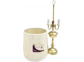 Candelabra Style Gold Lamp With Design Trends Shade