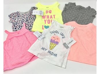 Lot Of NEW Carters Baby Girl Tops - Size 3 Months