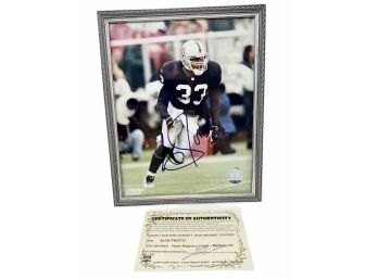 Oakland Raiders Anthony Dorsett Signed 8x10 Framed Photo With COA