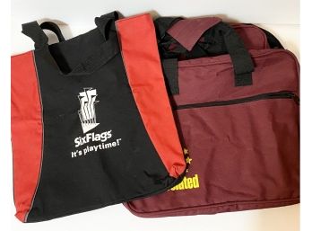 Three (3) Tote Bags - Six Flags And 2 I'm Appreciated Bags