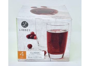 Set Of 4 Libbey 8oz Juice Glasses