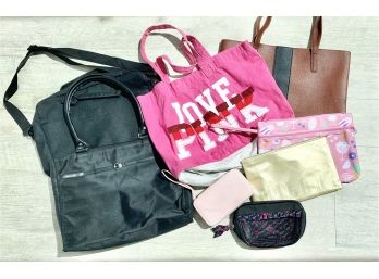 Lot Of 8 Purses / Bags - Victorias Secret, Milani, Lancome & More