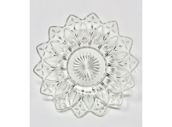 Beautiful Textured Glass Flower Shaped Dish