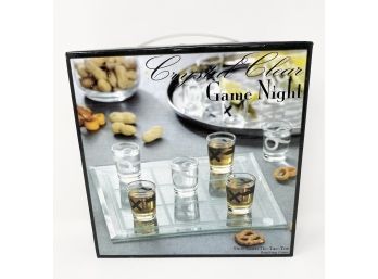 Crystal Clear Game Night Tic-Tac-Toe Shot Glass Drinking Game