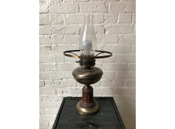 Vintage Hammered Brass Lamp Base