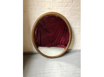Antique Oval Beveled-Glass Mirror