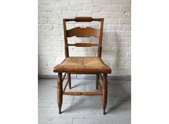 Antique Rush Seated Side Chair