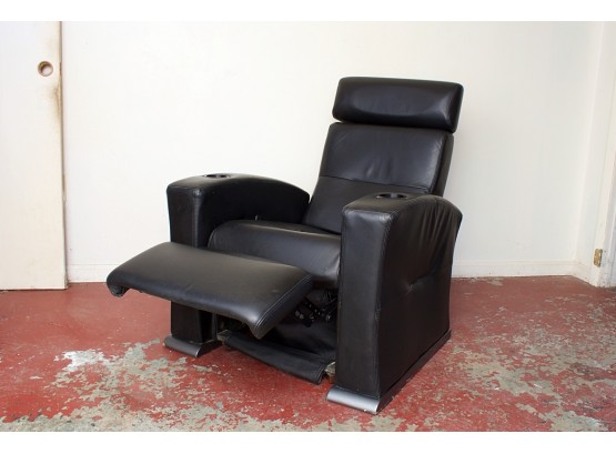Quality Leather Power Reclining Theater Chair By Salamander