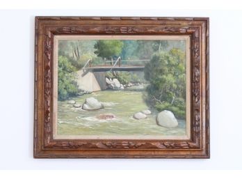 Oil On Canvas Landscape, Signed Lower Right Marion KAne