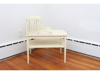 White Painted Step Table