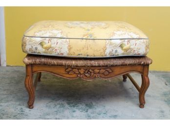 Calico Crners Custom Rush & Upholstered Bench