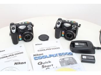 Two Nikon Coolpix 500 Camers