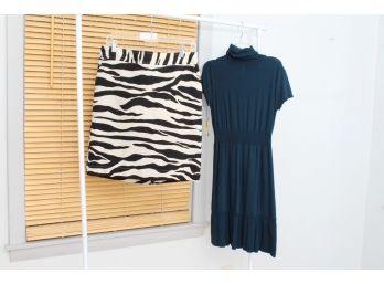 Zebra Meona Skirt & Planet Gold Dress