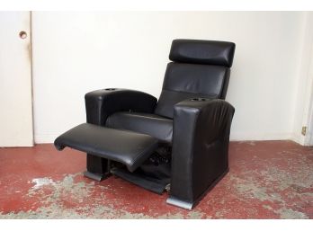Quality Leather Power Reclining Theater Chair By Salamander