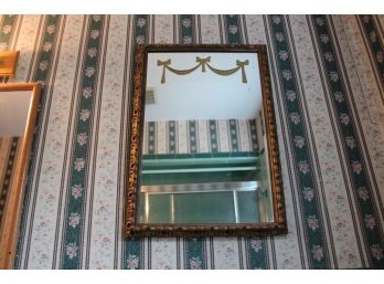 Lovely Wall Mirror With Swag And Bow Decoration