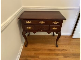 Queen Anne Style Four-drawers Console Table By Bombay Co.