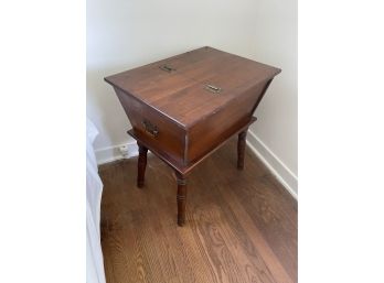 Vintage Wooden Sewing Side Table