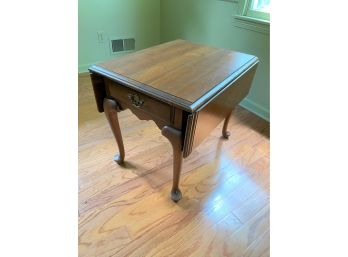 Ethan Allen Solid Cherry Drop Leaf Side Table
