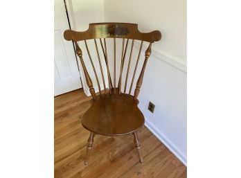 Vintage Stenciled Comb Side Chair