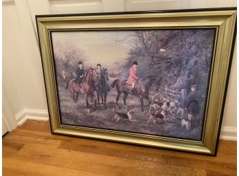 Signed Heywood Hardy 'Going To Cover' Hunting  Print