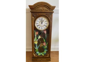 Vintage Wood Wall Clock Circa 1987