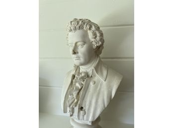 Cast Plaster Mozart Bust