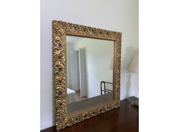 Vintage Gilt Gold Carved Wooden Mirror