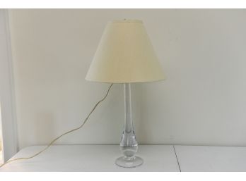 Clear Glass Table Lamp