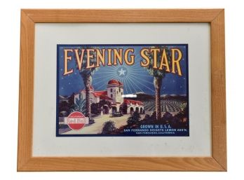 California Red Ball 'Evening Star' Framed Print