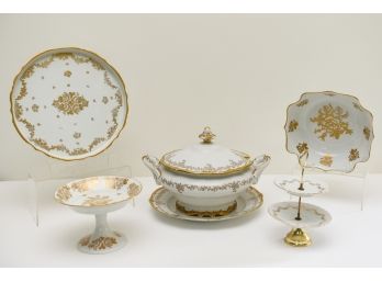 Collection Of French Gilt Serving Ware