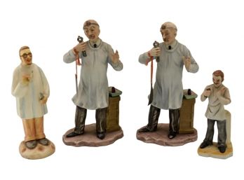 Set Of Four Dental Figurines By Pucci