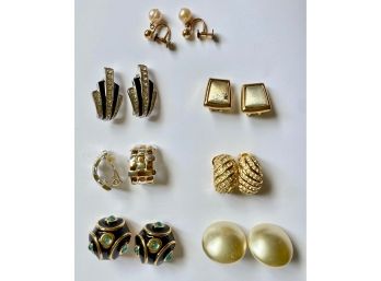 7 Pairs Vintage Clip-On Earrings