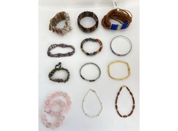 13 Bracelets, Some New: Beaded, Metal & More