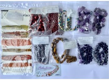 12 Bags Of Beads & Beading String By Artbead.com, New